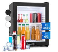 Klarstein Frigo de Chambre de 32L pour Snacks et Boissons, Petit Frigo Top Silencieux, Mini Bar, Réfrigérateur Camping, Cosmetique, Refrigerateur avec Étagères Réglables, 12-18°C
