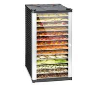 Klarstein Fruit Jerky 14 - déshydrateur, robot déshydrateur, déshydrateur à viande et fruits, 14 niveaux, conception à tiroirs, 1000 watts, recyclage d'air, séchage 1,8 m², silencieux, noir