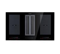 Klarstein Full House 561 m³/h 90cm Plaque Induction avec Hotte Intégrée Noir AP
