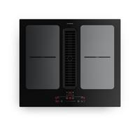 Klarstein Full House 60cm 4 Feux Plaque Induction avec Hotte Intégrée Noir A