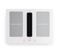 Klarstein Full House 70cm 4 Feux Plaque Induction avec Hotte Intégrée Blanc