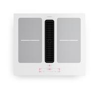 Klarstein Full House Plaque Induction Avec Hotte Intégrée 60 cm - 4 Zones, 7335W Boost, Commande Tactile, Zones Flex, Minuterie, Sécurité Enfant, Vitrocéramique, Plaque Aspirante Noire, White