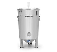 Klarstein Gärkeller - Cuve de fermentation, Bière artisanale, 30L de capacité, Comprenant un barboteur, Inox 304, Thermomètre jusqu'à 40 °C, Robinet de vidange, Argent