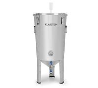 Klarstein Gärkeller Kit de brassage - avec thermomètre, Cuve conique, pour brasser de la bière ou fermenter du vin, Airlock : couvercle hermétique, Robinet de vidange, Variante : Pro, 30 litres