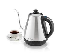 Klarstein Garçon - Bouilloire, Puissance : 1800-2000 W, Température réglable : 40 °C - 100 °C, Fonction maintien au chaud, Ecran LED, Protection contre la marche à vide, Poids: 1,8kg, Inox