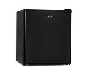 KLARSTEIN Garfield Eco - Congélateur petite taille, 34L, 4 étoiles, 117 kWh/an, 2 niveaux, 41 dB, Tablette amovible, Autonome, Environ 44 x 52 x 47 cm (LxHxP) - Noir