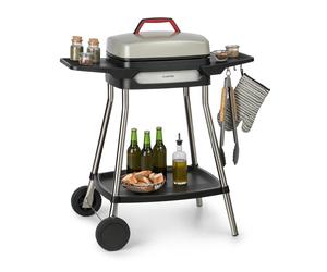 Klarstein Gatsby 3050W 42x37cm Barbecue Électrique Argent