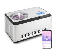 Klarstein Sorbetière Dolce Bacio Smart – 2 L, contrôle par app, acier inoxydable, argent