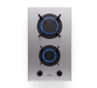 Klarstein Goldflame 30cm Plaque de cuisson à gaz 2 Feux Argent