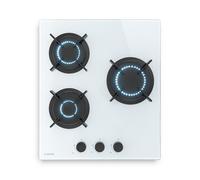 Klarstein Goldflame 45cm Plaque de Cuisson à Gaz 3 Feux Blanc