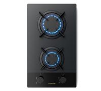 Klarstein Goldflame Nano 30cm Plaque de Cuisson à Gaz 2 Feux Noir