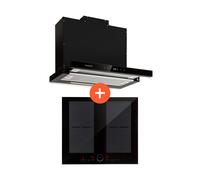 Klarstein Gourmet-Duo | Hotte aspirante & table de cuisson à induction