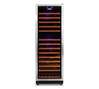 Klarstein Gran Réserve Réfrigérateur de vin design grand Réfrigérateur pour vin (Classe d'efficacité énergétique : A, refroidisseur à vin pour 180 Porte Bouteilles de Vin, 13 Étagère emplacements, verre, éclairage intérieur LED) Noir