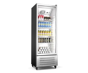 Klarstein GrandCooler 182cm 270L Frigo à Boisson Professionnel Argent B