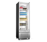 Klarstein GrandCooler 200cm 306L Frigo à Boisson Professionnel Argent B