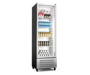 Klarstein GrandCooler 200cm 306L Frigo à Boisson Professionnel Argent B