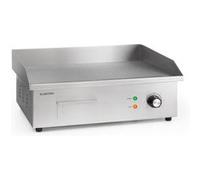 Klarstein Grillmeile 3000G Pro Barbecue électrique 3000W - Plaque de cuisson lisse - Inox & fonte Gris