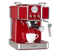 Machine à expresso - Klarstein Gusto Classico - 1350W - pression 20 bars - 1,5L - Pour café moulu et dosettes - Rouge