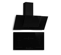 Klarstein HaloSync plaque à induction et hotte aspirante 5 zones de cuisson 11 400 W 632 m³/h 90 cm