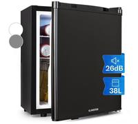 KLARSTEIN Mini Frigo de Chambre de 38L pour Boissons et Bieres, Petit Frigo Silencieux, Mini Bar Intérieur/Ext, Petit Refrigerateur Camping, Stockage de Vins, Cosmetique, Étagères Réglables, 6-18°C