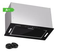 Klarstein Hotte aspirante encastrable Hektor 52 cm – 466 m³/h – LED, minuterie et commandes tactiles