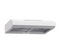 Klarstein hotte aspirante 60 cm, Hotte d'extraction avec filtre en aluminium compatible lave-vaisselle, évacuation d'air silencieuse, débit d'air de 200 m³/h, hottes murales efficaces avec LED