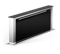 Klarstein Hotte Aspirante 75 cm, Hottes de Cuisine 2 en 1 à Aspiration Descendante, Débit d'Air de 576 m³/h, 8 Modes de Ventilation, Eclairage LED, Tactile, Hotte Aspirante de Cuisine Silencieuse