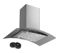 Klarstein Colette 90cm 418,1 m³/h Hotte îlot Argent APP
