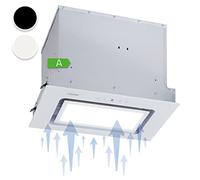 Klarstein Hotte Aspirante Encastrable, Hottes de Cuisine, Filtre de Hotte en Aluminium, Débit d'Air Puissant 506 m³/h et Silencieux, Eclairage à LED, Commandes Tactiles, Hottes Aspirantes Murales