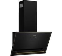 Klarstein Victoria Hotte Aspirante - 60cm Hotte Cuisine Angulaire, Débit 400 m³/h, Écran LED, A++ Énergie, Silencieuse 52 dB, Noir & Or, Extraction & Recirculation