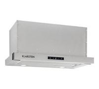 Klarstein - Hotte - Téléscopique - largeur : 60 cm - profondeur : 48.5 cm - extraction et recirculation (avec kit de recirculation supplémentaire) - argent G