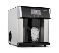 Klarstein Eiszeit Machine à glaçons 15kg - 24h - 3 tailles de cubes - réservoir 3L - écran tactile & affichage LED - inox argent