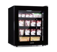 Klarstein IceAge 88 - Congélateur 88 litres - 3 étagères - façade en verre - éclairage intérieur - noir