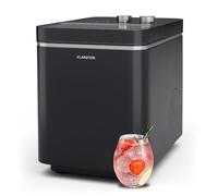 Klarstein IceCraft Machine à glaçons - 12 kg/24 h, Glaçons en 6 min, 2 tailles, machine à glaçons maison, petite machine à glaçons, design moderne, nettoyage auto, 150 W, noir