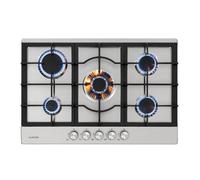 Klarstein Ignito 5 Table de cuisson à gaz 5 zones 5 brûleurs - Inox argent