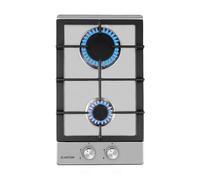 Klarstein Ignito Domino Table de cuisson à gaz 2 brûleurs - Inox argent