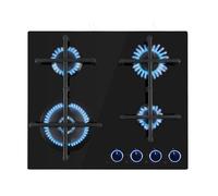 Klarstein Plaque de cuisson à gaz Illuminosa 60 cm 4 feux Noir