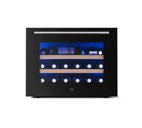 Klarstein Illuminosa 60cm 19 Bouteilles Cave à Vin Encastrable 1 Zone Noir G