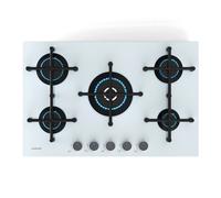 Klarstein Illuminosa 75cm Plaque de cuisson à gaz 5 Feux Blanc