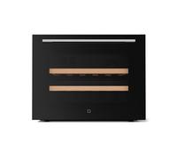 Klarstein Illuminosa Cave à Vin Encastrable 19 Bouteilles 1 Zone 5-20°C LED Porte UV Silencieuse Clayettes Bois Contrôle Tactile