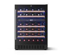 KLARSTEIN Illuminosa Cave à Vin Encastrable - 46 Bouteilles, Double Zone, 5-22°C, LED, Porte UV, Silencieuse, Sous Comptoir, Frigo Vin