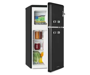 Klarstein Irene 84.5cm 86L Frigo Congélateur Rétro Noir E