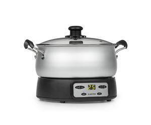 Klarstein Jam Session Acier Inoxydable Brossé 3L Bouilleur à Bocaux Argent