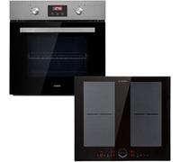 Klarstein Kalahari Delicatessa Set four encastrable + table de cuisson 4 zones Noir, Noir G