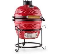 Princesize Kamado-Grill Barbecue en céramique Grille de barbecue en acier inoxydable Barbecue fumoir BBQ rouge