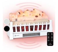 Klarstein Cheminée Electrique d'Intérieur, Chauffage Electrique de 1800W, Fausse Cheminée Decorative avec Effet Flamme en LED, Télécommande Inclus, Programmable, Minuterie, Thermostat Réglable