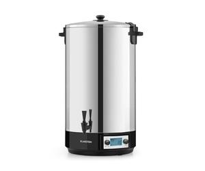 Klarstein KonfiStar 60 Digital - Stérilisateur automatique, Distributeur de boissons chaudes, 60 Litres, 2500 Watt, 30-100 °C, Minuterie, fonction réchauffage, acier inoxydable poli