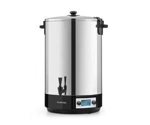 Klarstein KonfiStar Acier Inoxydable Brossé 50L Stérilisateur Electrique Digital Argent