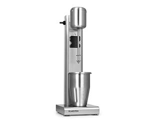 Klarstein Kraftpaket Pro - Mixeur à boisson professionnel, Puissance de 80W, Milkshakes, shakes protéinés ou cocktails, Capacité de 1 litre, 2 vitesses de 15 000 et 20 000tpm, Pieds stables, Argent