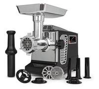 Kraftprotz Hachoir à viande électrique 700W , moteur cuivre , 3 disques perforés acier inoxydable - Noir